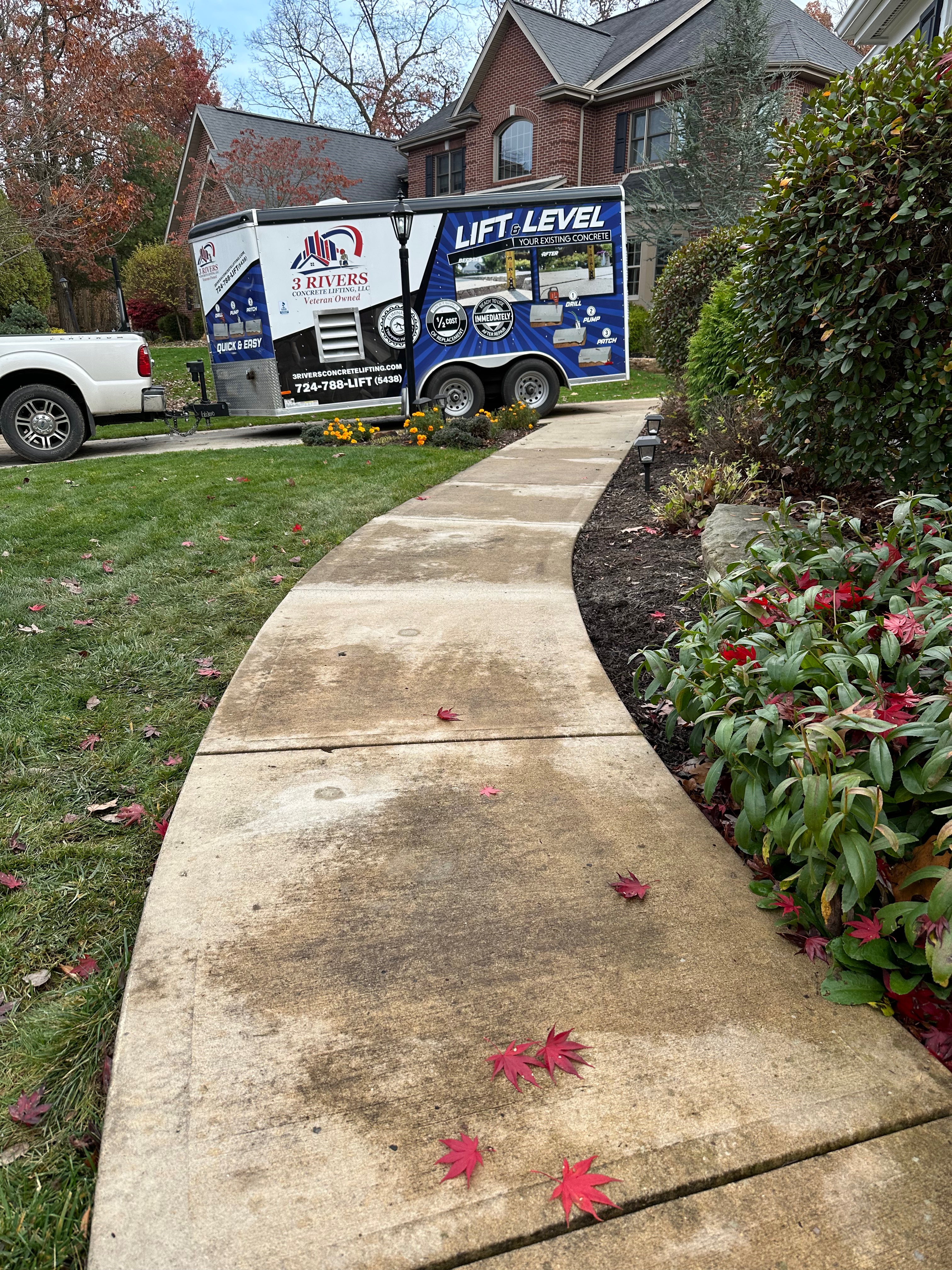 Walkway Lift and Level in Cranberry Township, PA