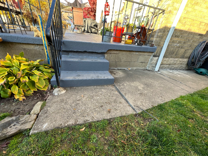 Concrete Steps Lifted in Etna, PA